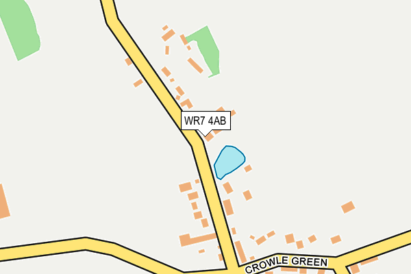 WR7 4AB map - OS OpenMap – Local (Ordnance Survey)