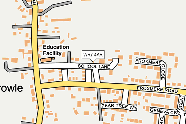 WR7 4AR map - OS OpenMap – Local (Ordnance Survey)