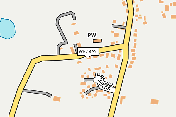 WR7 4AY map - OS OpenMap – Local (Ordnance Survey)