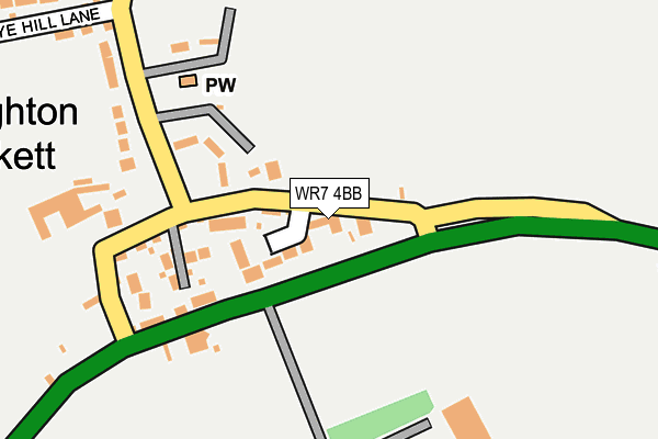 WR7 4BB map - OS OpenMap – Local (Ordnance Survey)