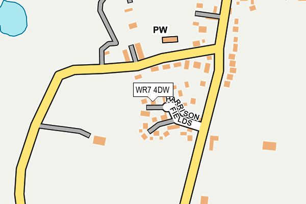 WR7 4DW map - OS OpenMap – Local (Ordnance Survey)