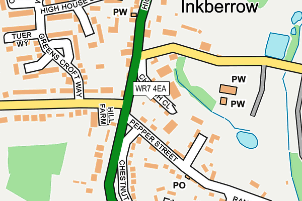 WR7 4EA map - OS OpenMap – Local (Ordnance Survey)