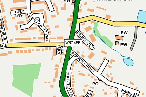 WR7 4EB map - OS OpenMap – Local (Ordnance Survey)