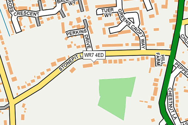 WR7 4ED map - OS OpenMap – Local (Ordnance Survey)