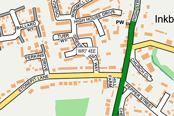 WR7 4EE map - OS OpenMap – Local (Ordnance Survey)