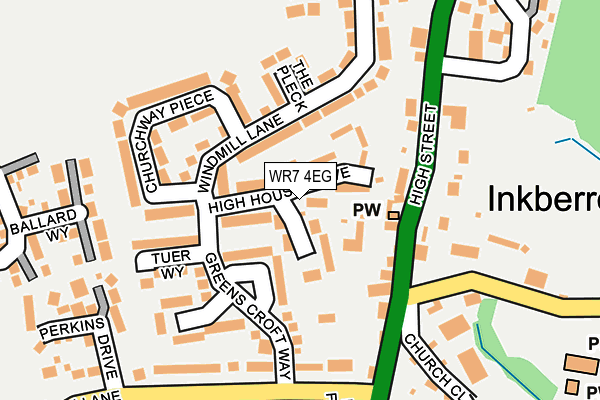 WR7 4EG map - OS OpenMap – Local (Ordnance Survey)