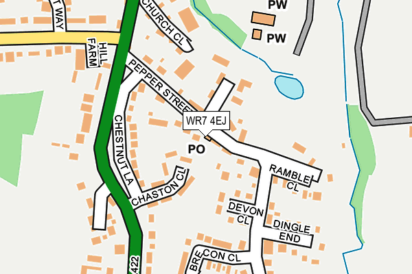 WR7 4EJ map - OS OpenMap – Local (Ordnance Survey)