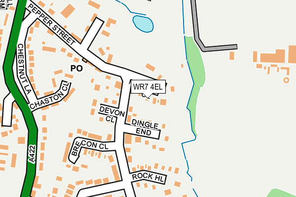 WR7 4EL map - OS OpenMap – Local (Ordnance Survey)