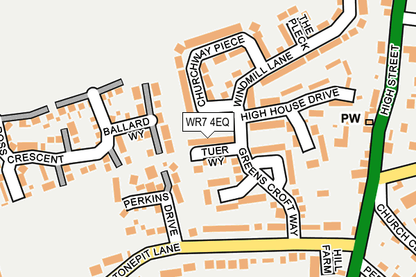 WR7 4EQ map - OS OpenMap – Local (Ordnance Survey)