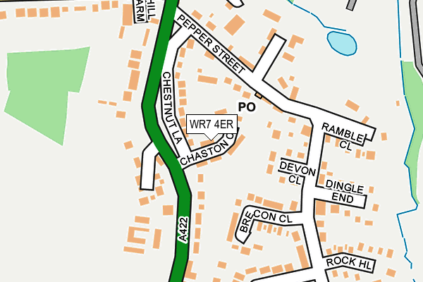 WR7 4ER map - OS OpenMap – Local (Ordnance Survey)