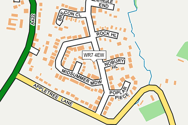 WR7 4EW map - OS OpenMap – Local (Ordnance Survey)