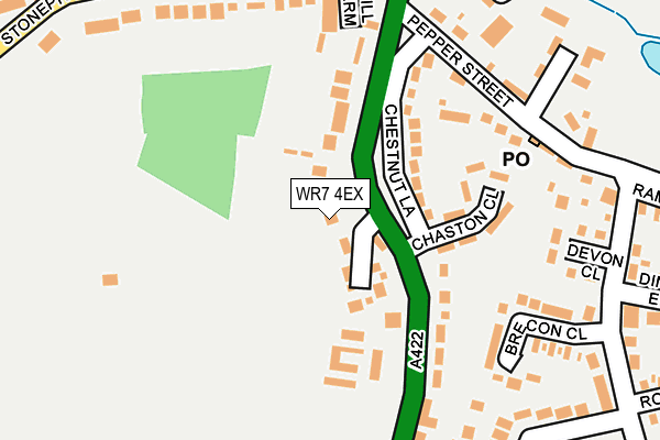 WR7 4EX map - OS OpenMap – Local (Ordnance Survey)