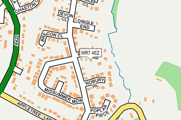 WR7 4EZ map - OS OpenMap – Local (Ordnance Survey)