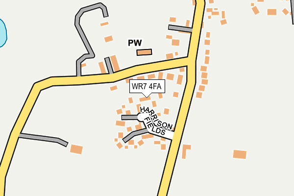 WR7 4FA map - OS OpenMap – Local (Ordnance Survey)