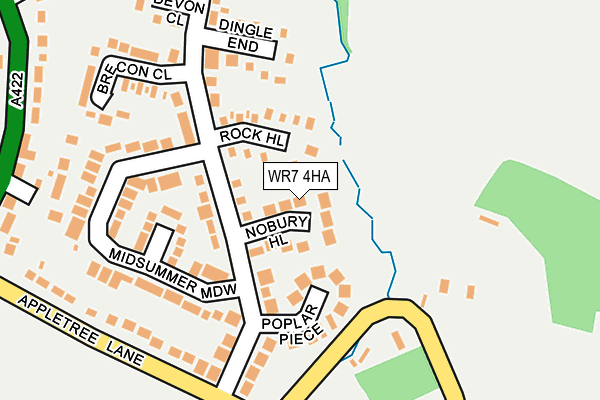 WR7 4HA map - OS OpenMap – Local (Ordnance Survey)