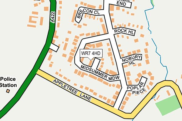 WR7 4HD map - OS OpenMap – Local (Ordnance Survey)