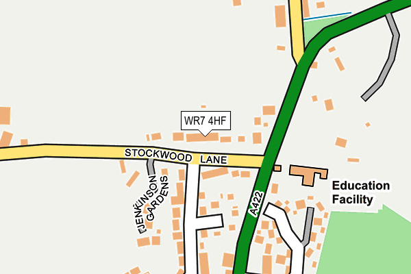 WR7 4HF map - OS OpenMap – Local (Ordnance Survey)
