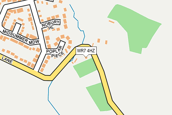 WR7 4HZ map - OS OpenMap – Local (Ordnance Survey)