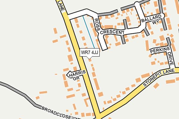 WR7 4JJ map - OS OpenMap – Local (Ordnance Survey)