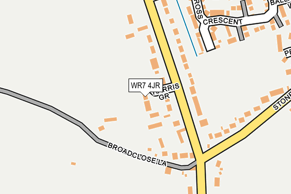 WR7 4JR map - OS OpenMap – Local (Ordnance Survey)