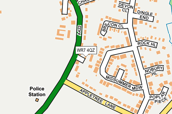 WR7 4QZ map - OS OpenMap – Local (Ordnance Survey)