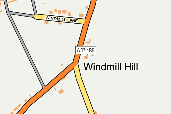WR7 4RP map - OS OpenMap – Local (Ordnance Survey)