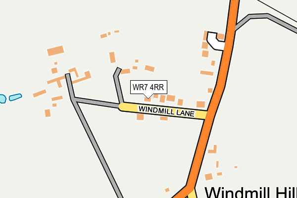 WR7 4RR map - OS OpenMap – Local (Ordnance Survey)
