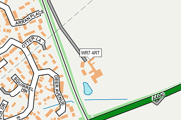 WR7 4RT map - OS OpenMap – Local (Ordnance Survey)