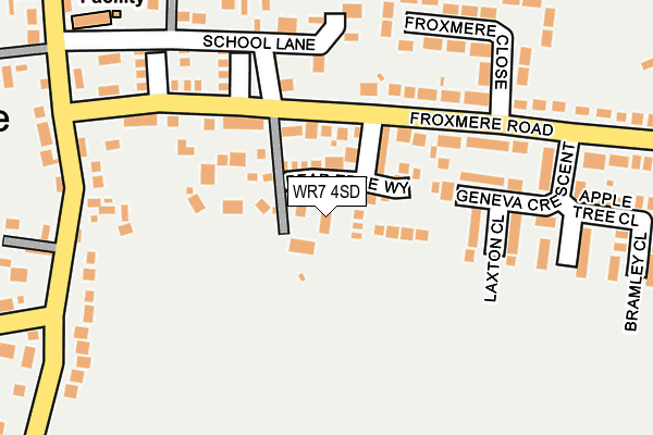 WR7 4SD map - OS OpenMap – Local (Ordnance Survey)