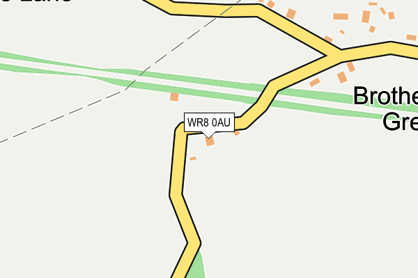 WR8 0AU map - OS OpenMap – Local (Ordnance Survey)