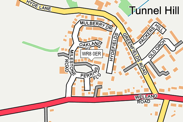 WR8 0ER map - OS OpenMap – Local (Ordnance Survey)