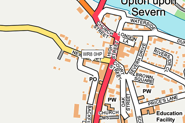 WR8 0HP map - OS OpenMap – Local (Ordnance Survey)