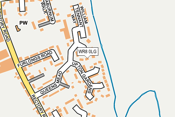 WR8 0LG map - OS OpenMap – Local (Ordnance Survey)