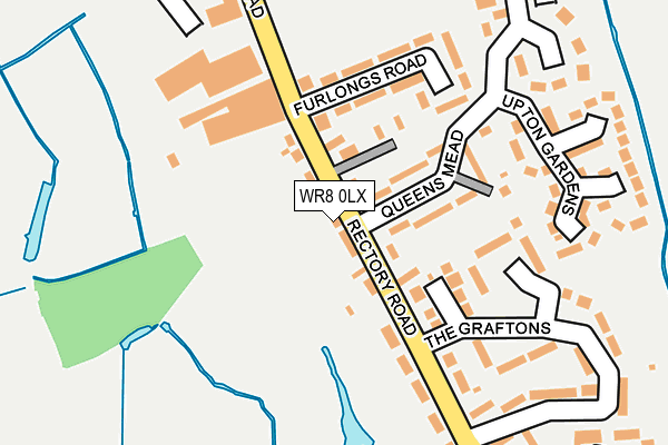 WR8 0LX map - OS OpenMap – Local (Ordnance Survey)