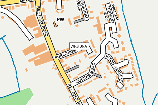 WR8 0NA map - OS OpenMap – Local (Ordnance Survey)