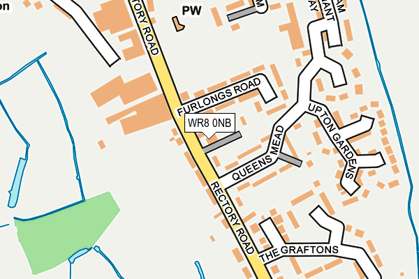 WR8 0NB map - OS OpenMap – Local (Ordnance Survey)