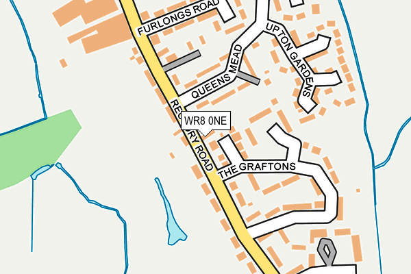 WR8 0NE map - OS OpenMap – Local (Ordnance Survey)