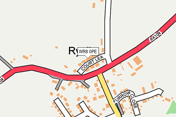 WR8 0PE map - OS OpenMap – Local (Ordnance Survey)