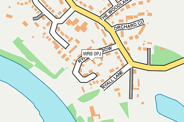 WR8 0PJ map - OS OpenMap – Local (Ordnance Survey)