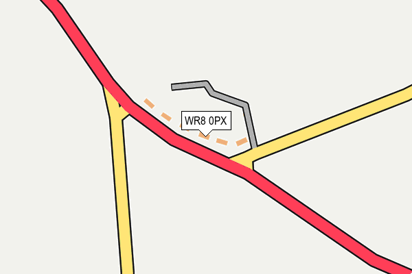 WR8 0PX map - OS OpenMap – Local (Ordnance Survey)