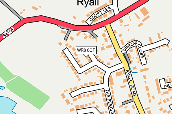 WR8 0QF map - OS OpenMap – Local (Ordnance Survey)