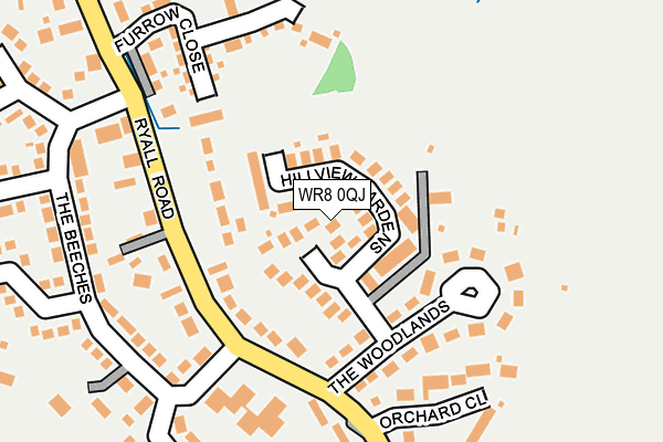 WR8 0QJ map - OS OpenMap – Local (Ordnance Survey)