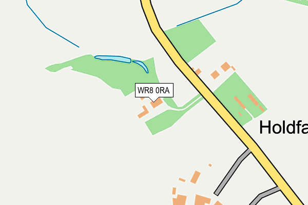 WR8 0RA map - OS OpenMap – Local (Ordnance Survey)