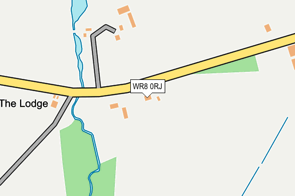 WR8 0RJ map - OS OpenMap – Local (Ordnance Survey)