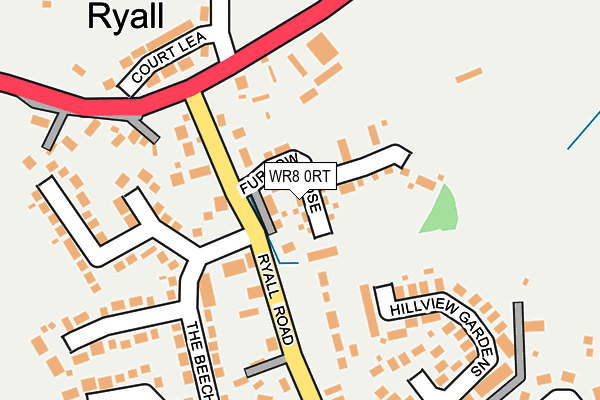 WR8 0RT map - OS OpenMap – Local (Ordnance Survey)