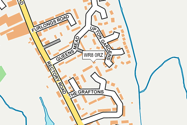WR8 0RZ map - OS OpenMap – Local (Ordnance Survey)
