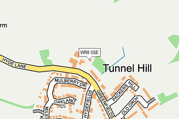 WR8 0SE map - OS OpenMap – Local (Ordnance Survey)