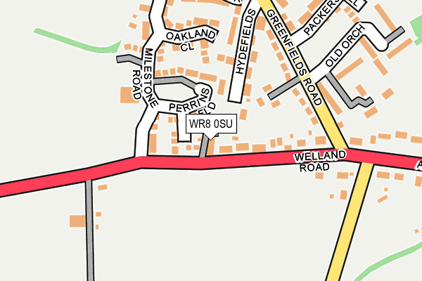 WR8 0SU map - OS OpenMap – Local (Ordnance Survey)