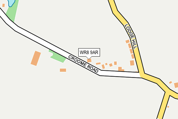 WR8 9AR map - OS OpenMap – Local (Ordnance Survey)
