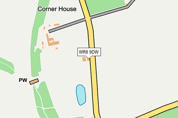 WR8 9DW map - OS OpenMap – Local (Ordnance Survey)